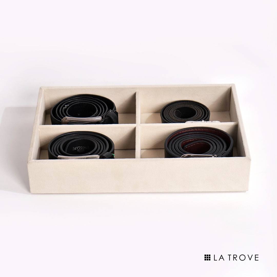 4 Slot Belt Organiser Tray