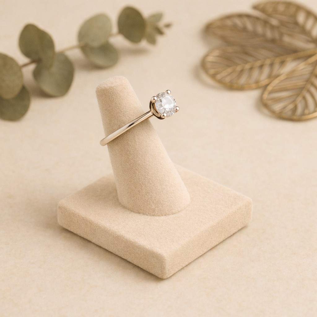 Premium Velvet Finger Ring Holder Stand