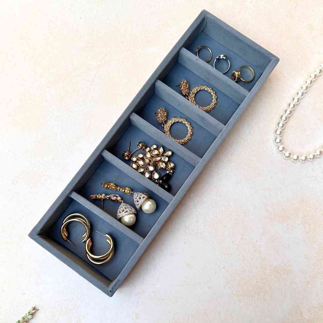 6 Grid Jewellery Tray (Sleek)