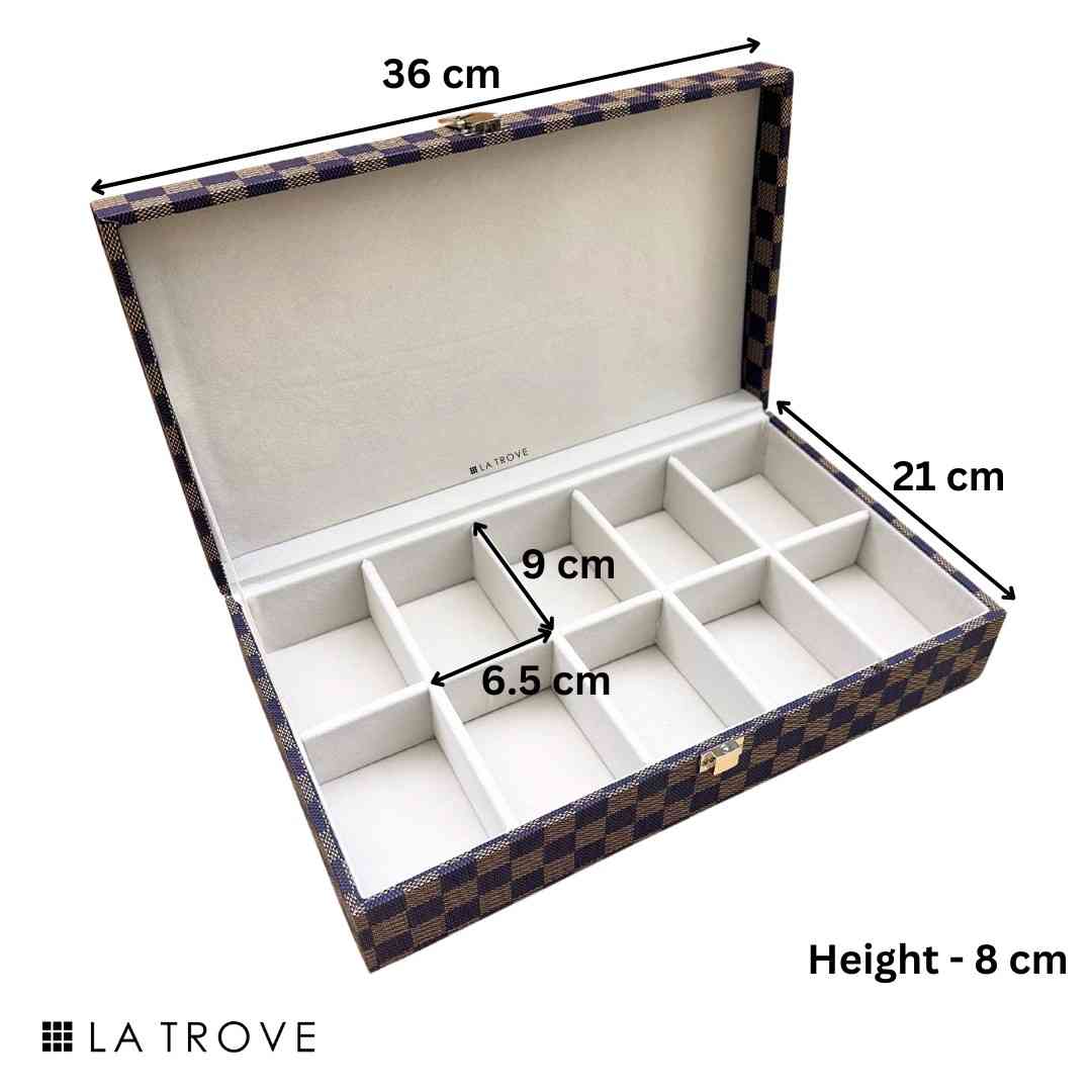 10 Slot Tie & Pocket Square Box