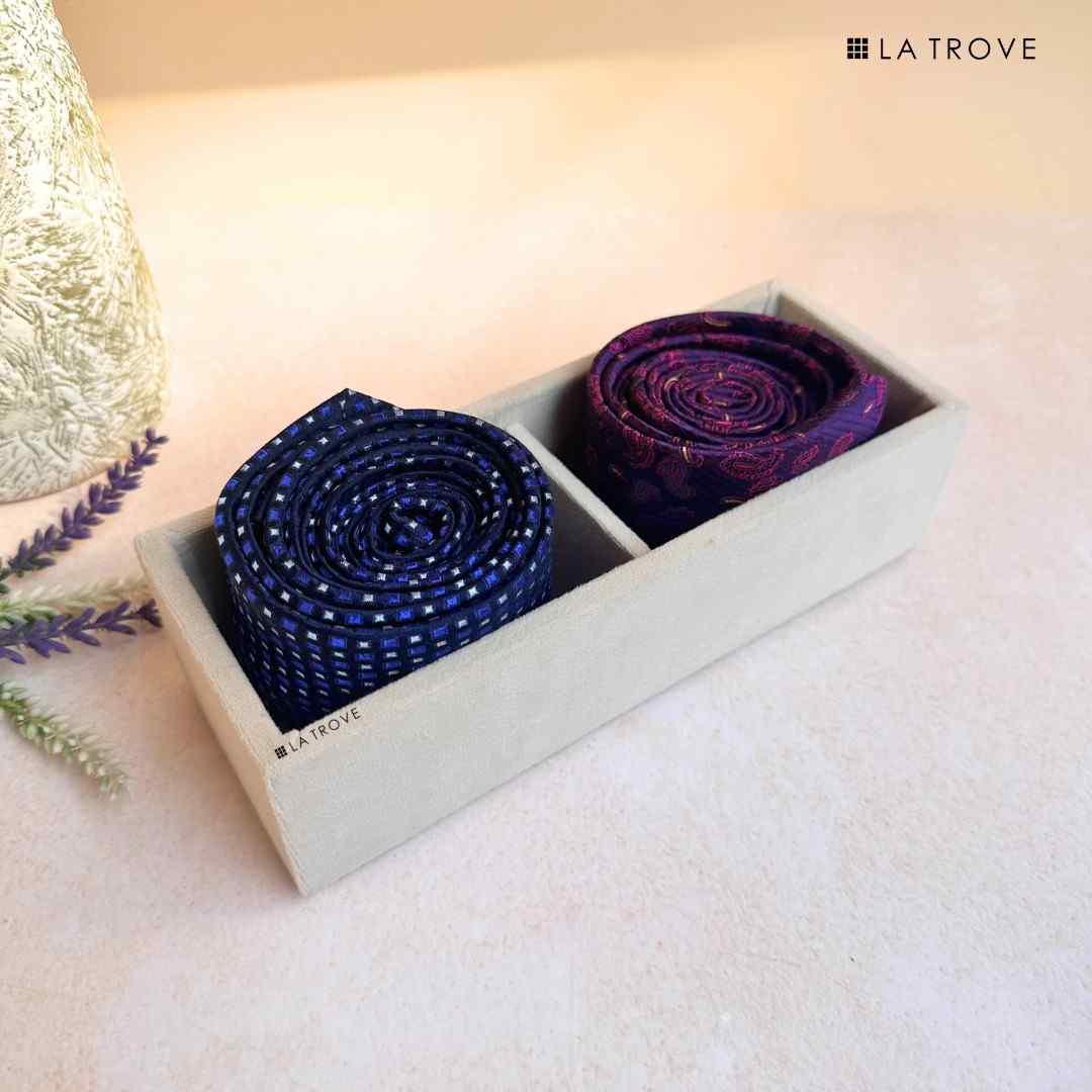 2 Slot Micro Tie & Pocket Square Tray (Micro)