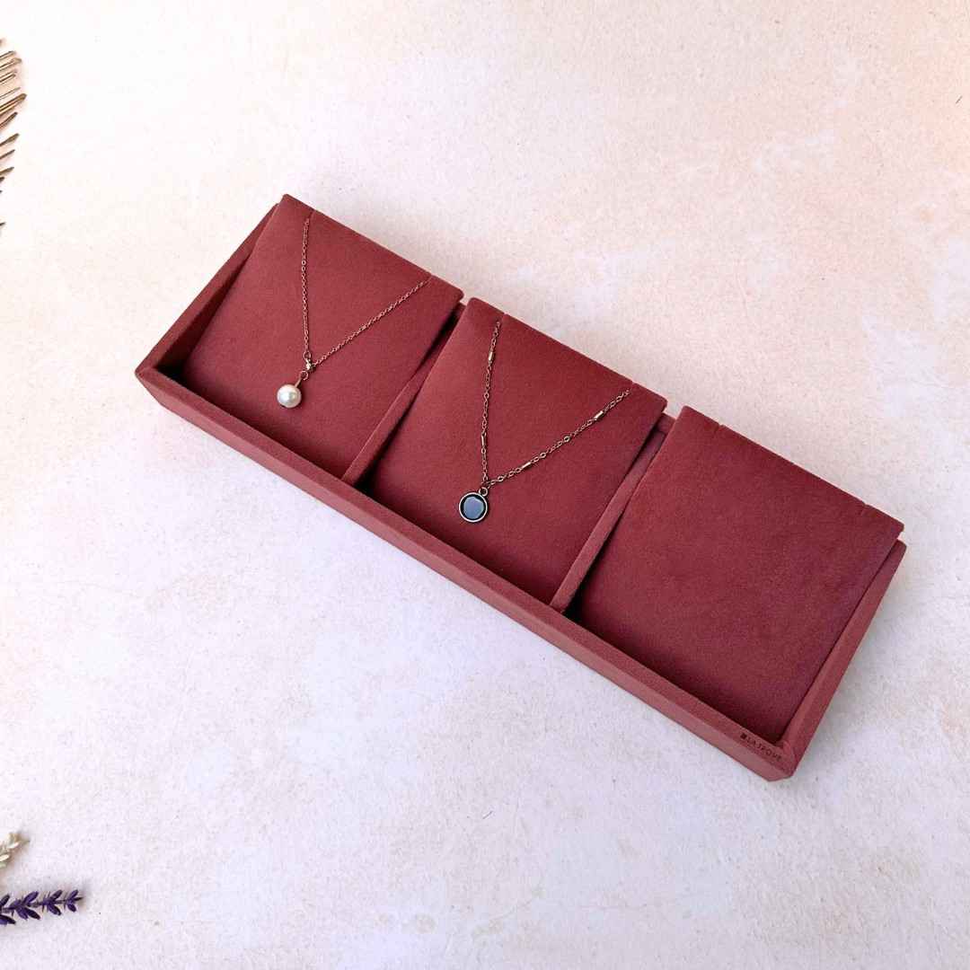 3 Grid Necklace Organiser Tray (Sleek)