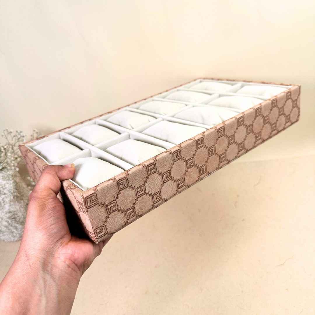 Designer 12-Slot Watch Tray