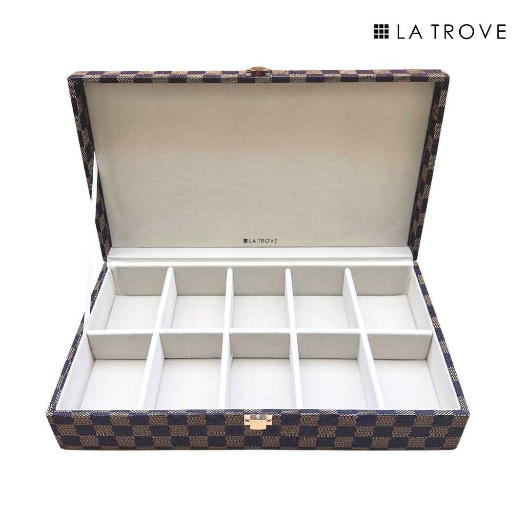 10 Slot Tie & Pocket Square Box