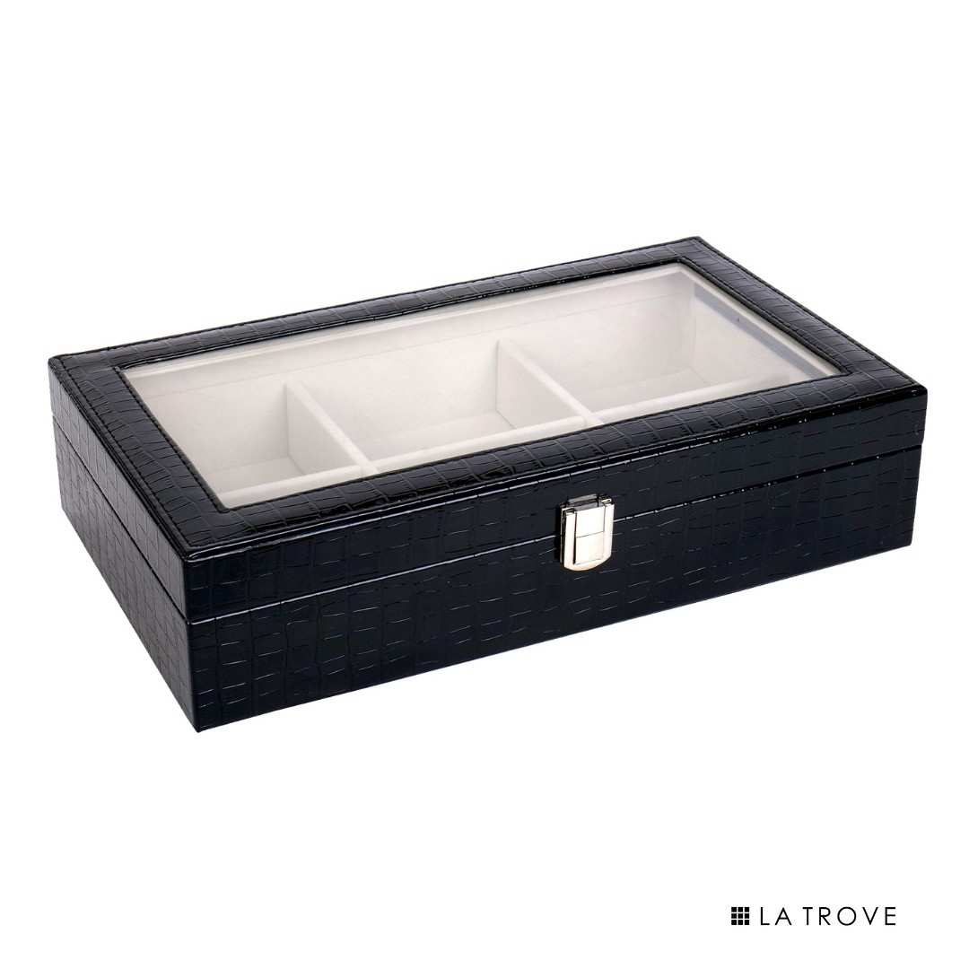 Premium 6 Slot Belt Box Glass