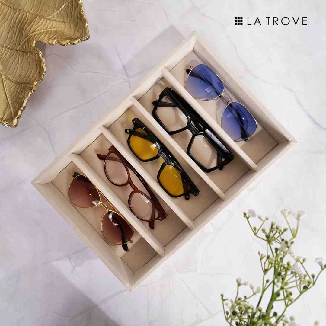 5 Slot Sunglass Tray Display & Organizer | La Trove