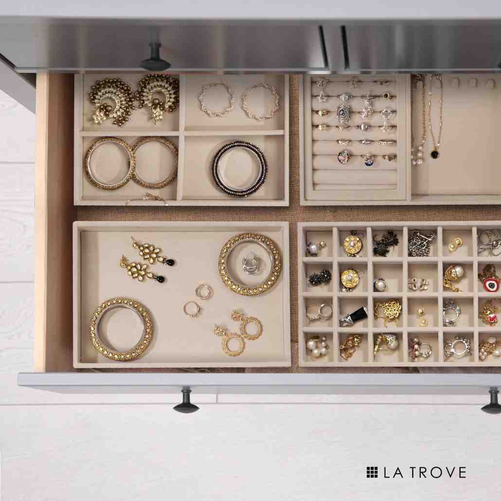 Drawer Stackable Jewellery Trays (Big Set of 4 Trays)