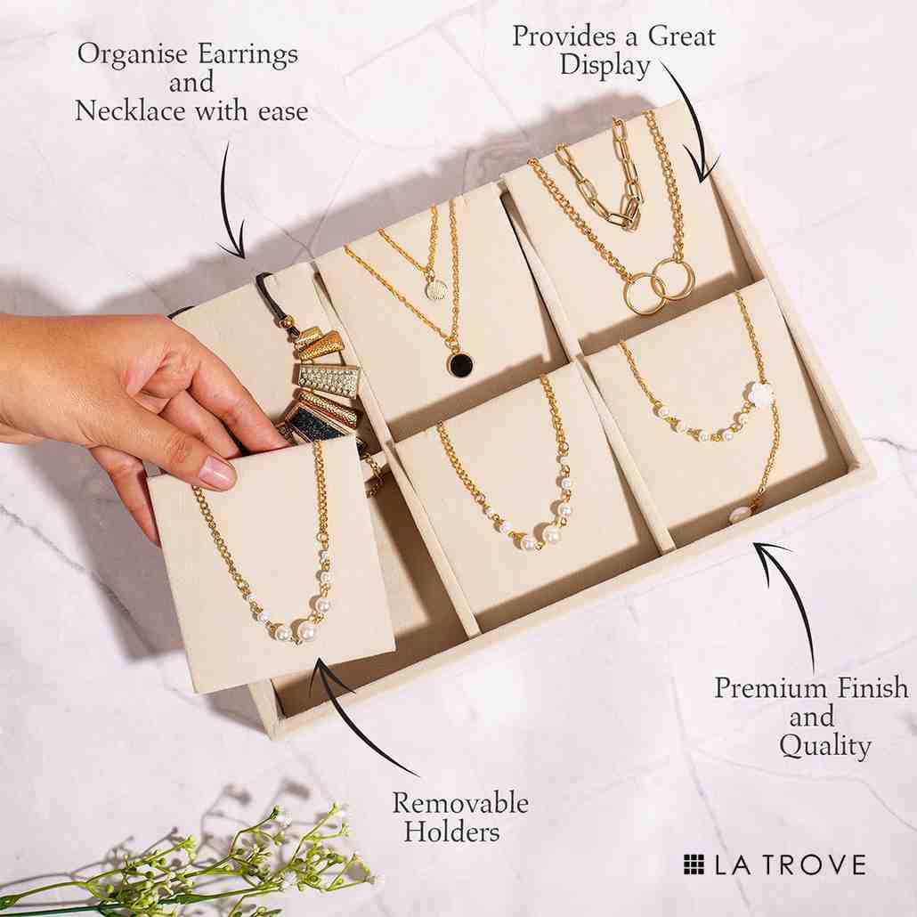 Necklace Organiser Jewellery Tray