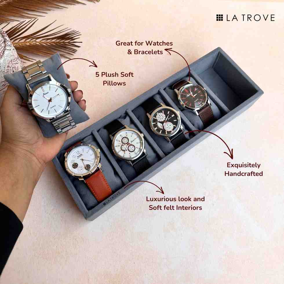 5 Slot Watch Tray (Sleek)