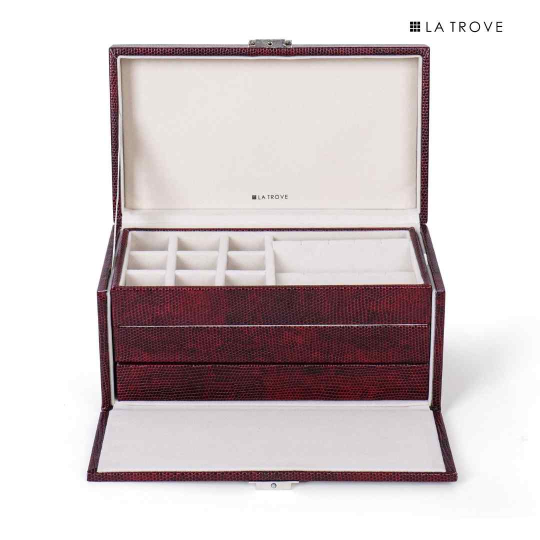 Premium Jewellery Box with 3 Trays