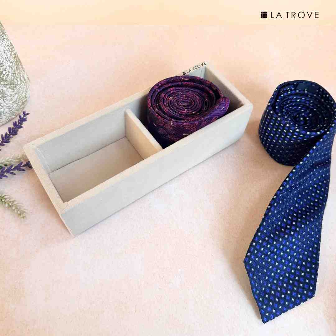 2 Slot Micro Tie & Pocket Square Tray (Micro)