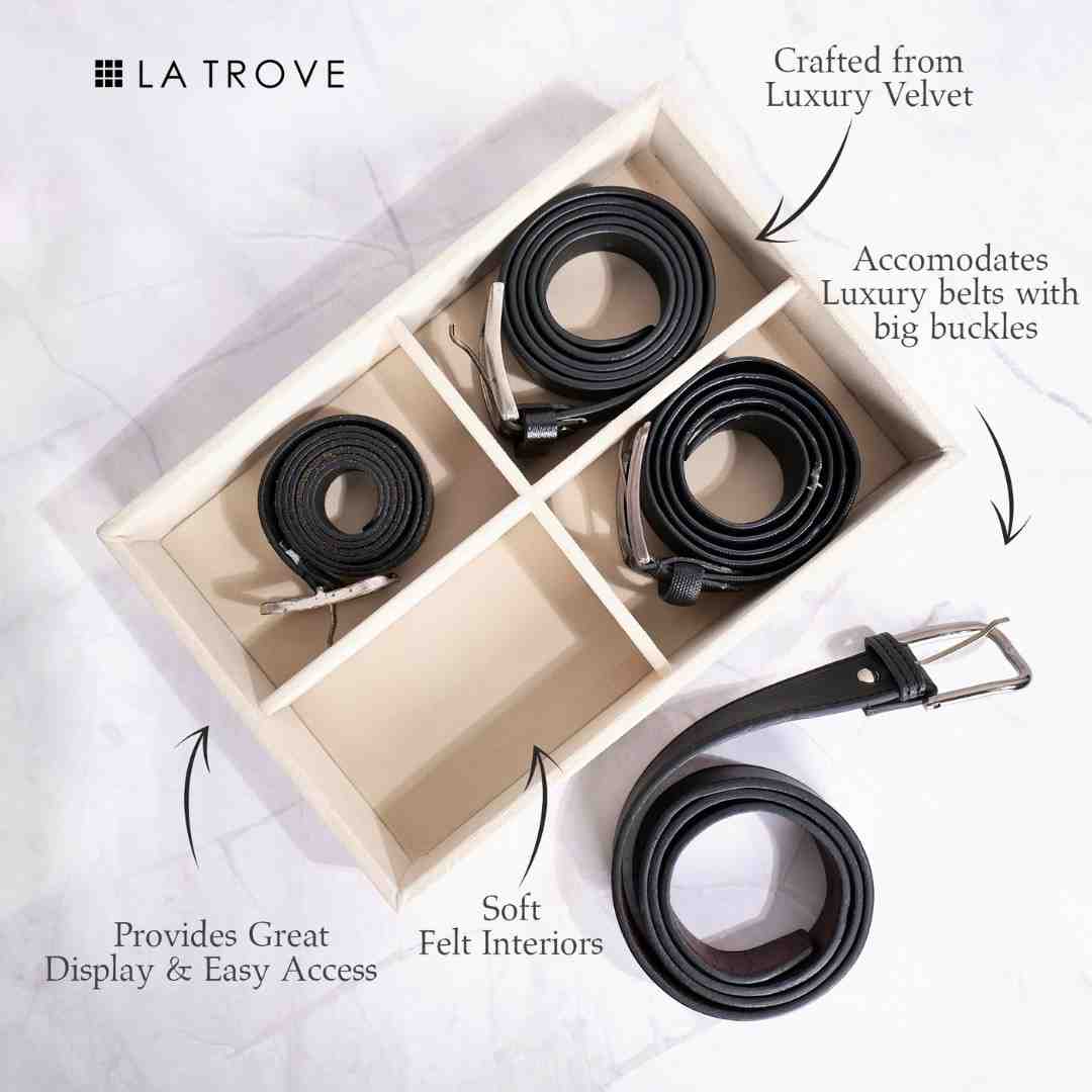 4 Slot Belt Organiser Tray