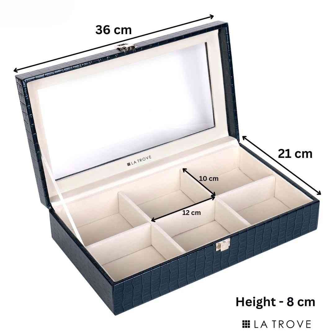 Premium 6 Slot Belt Box Glass