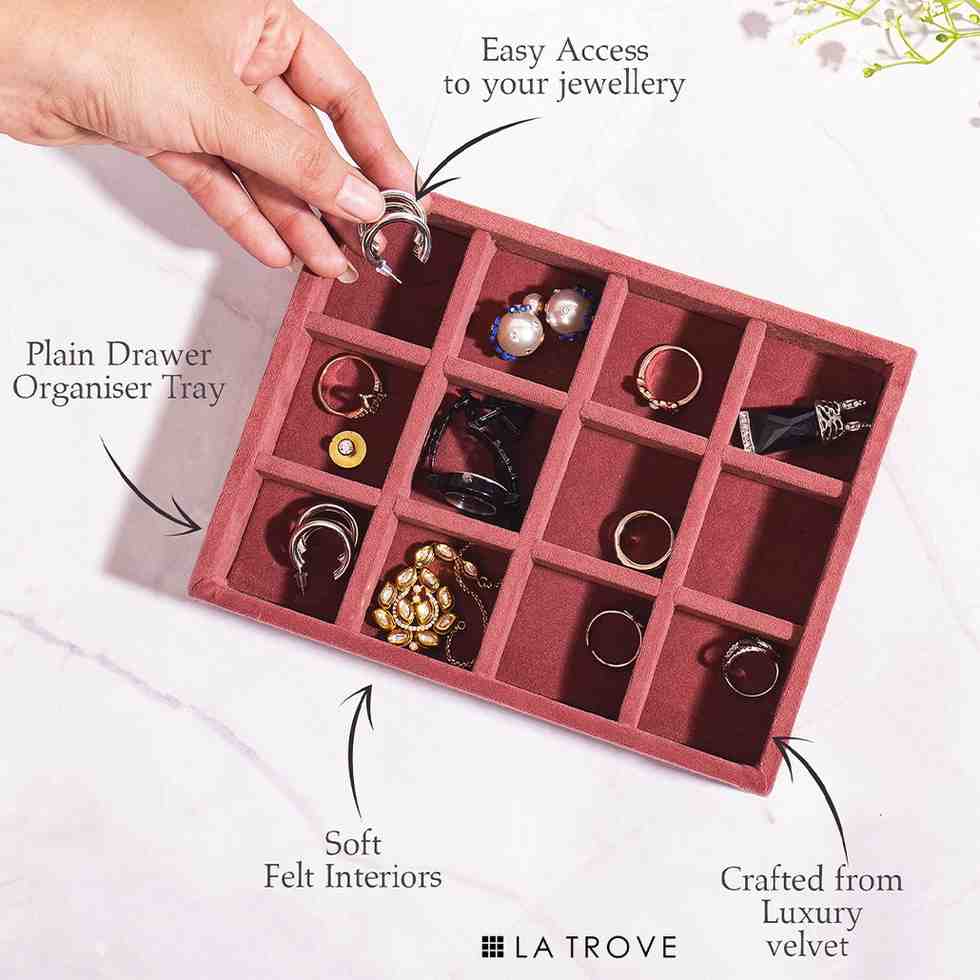 Luxury 12 Grids Jewellery Tray