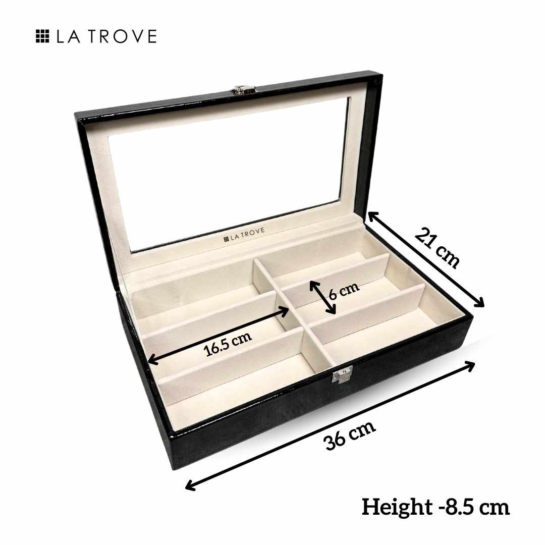 6 Slot Sunglass Glass Top