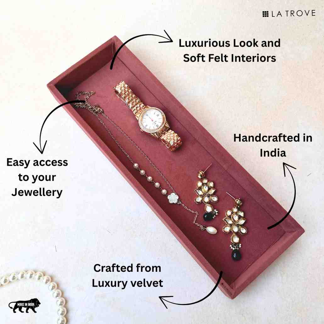 Plain Jewellery Tray Organiser (Sleek)