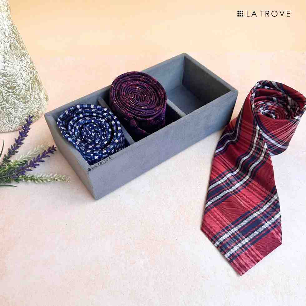 3 Slot Mini Tie & Pocket Square Tray (Mini)