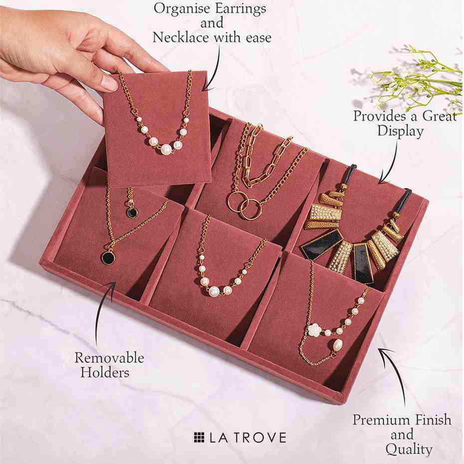Necklace Organiser Jewellery Tray