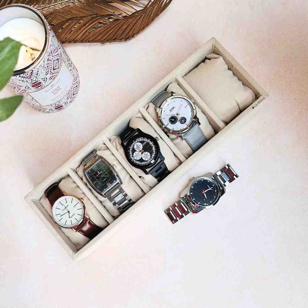 5 Slot Watch Tray (Sleek)