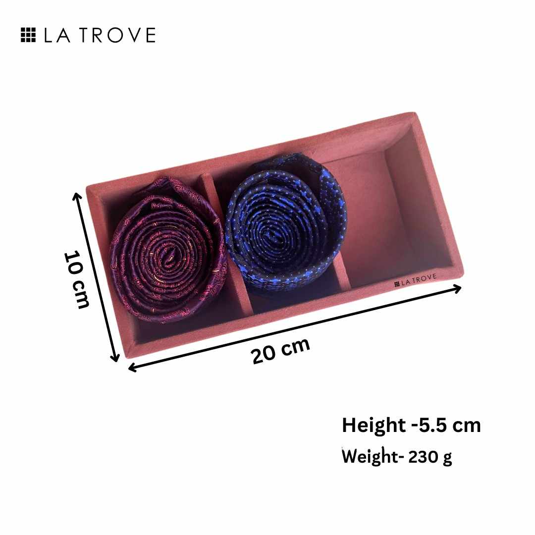 3 Slot Mini Tie & Pocket Square Tray (Mini)