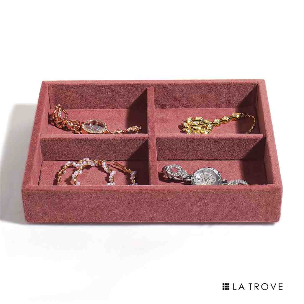 Luxury Small 4 Grids Jewellery Tray