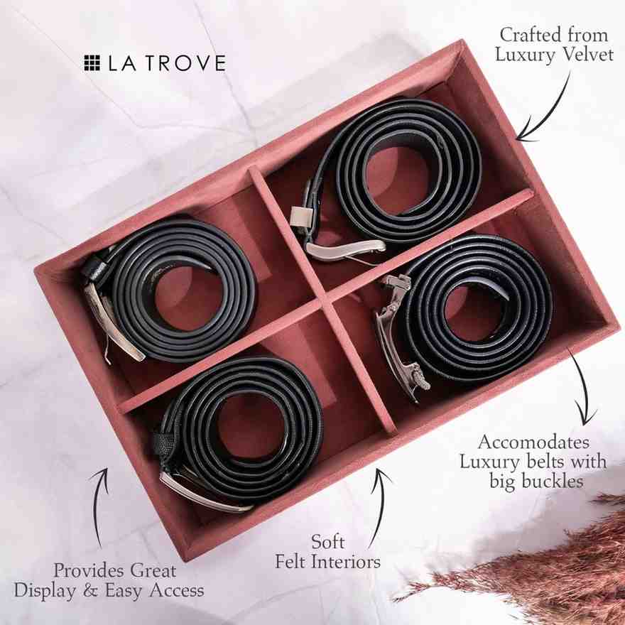 4 Slot Belt Organiser Tray