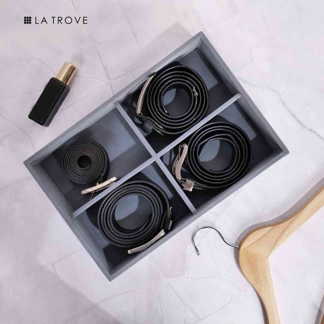 4 Slot Belt Organiser Tray