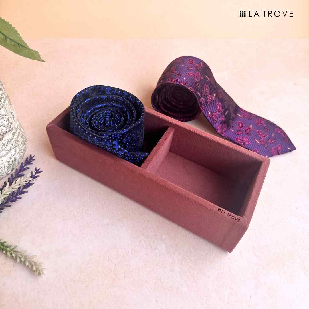 2 Slot Micro Tie & Pocket Square Tray (Micro)