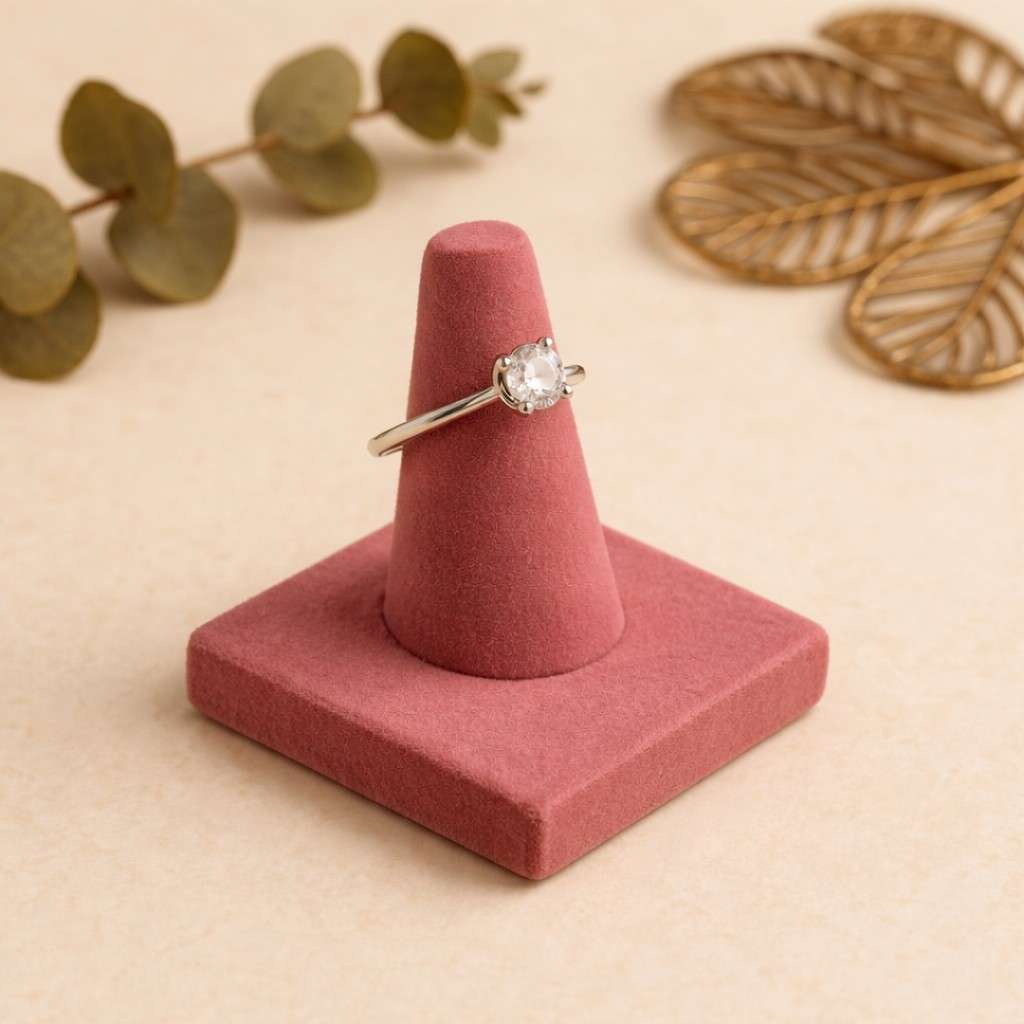 Premium Velvet Finger Ring Holder Stand