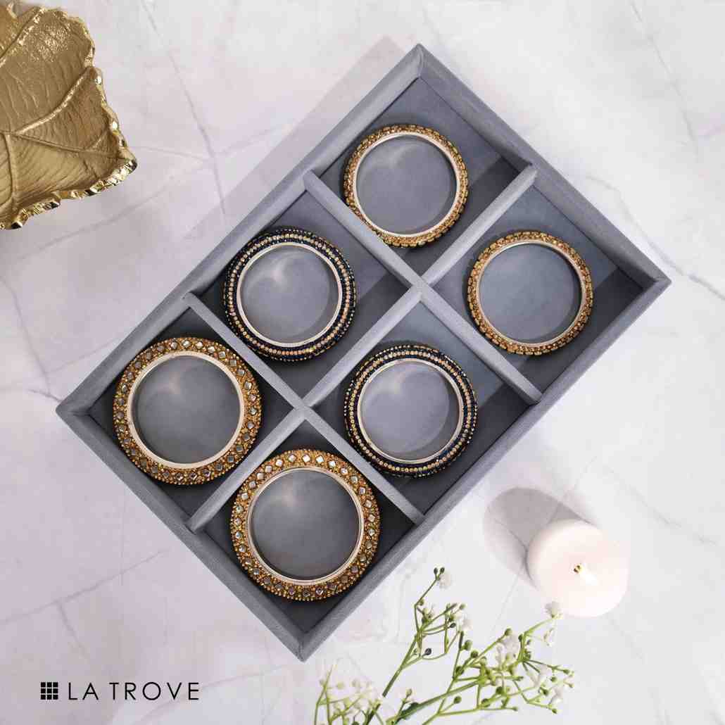 6 Slot Bangle Organiser Tray
