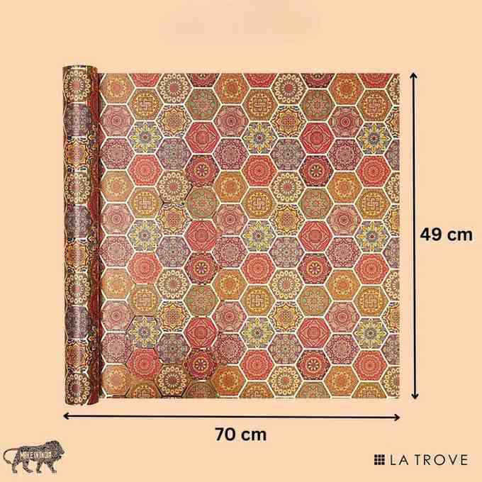 Vibrant Hexa Packing Paper