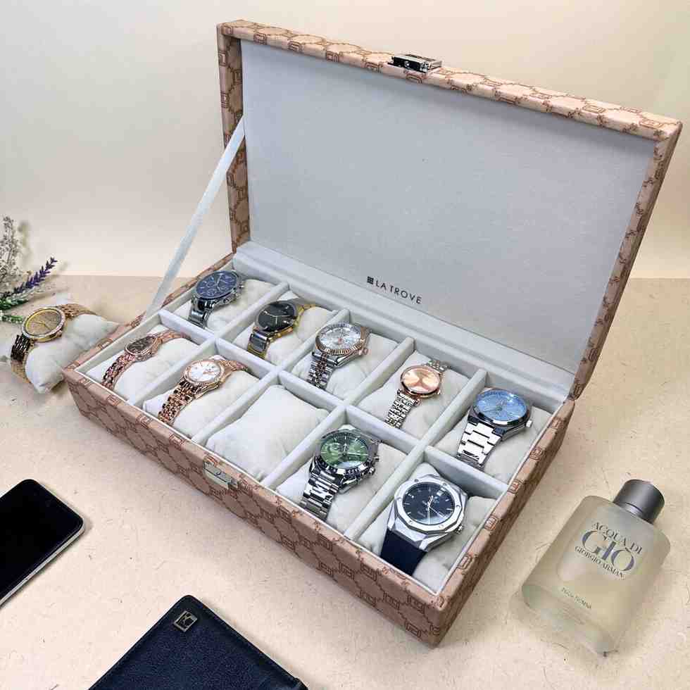 Designer 10 Slot Watch Box