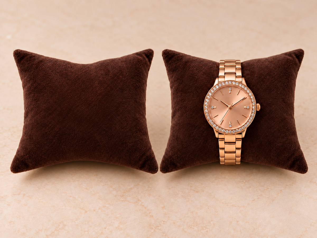 Velvet Watch Display Pillow
