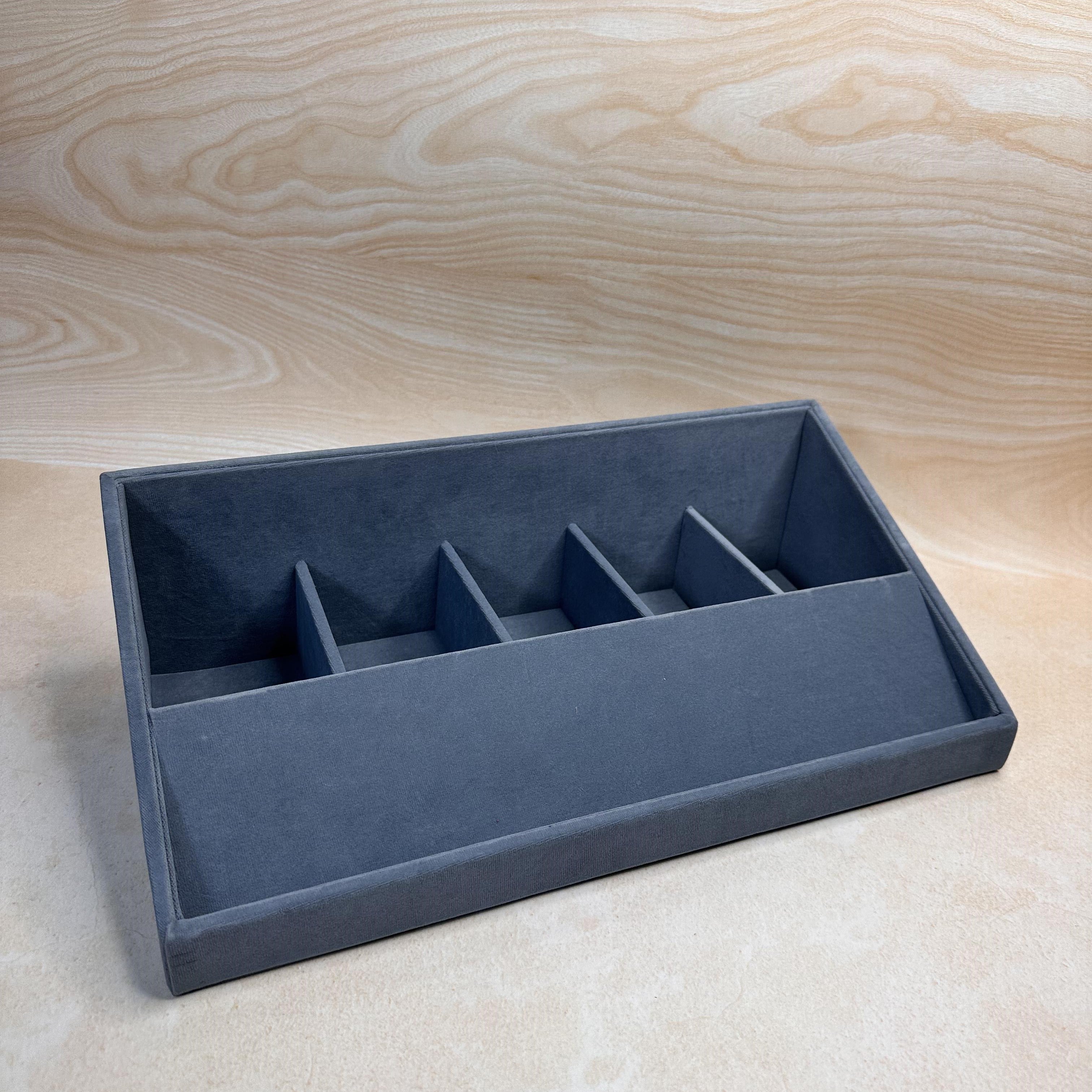 5 Slot Velvet Belt Tray