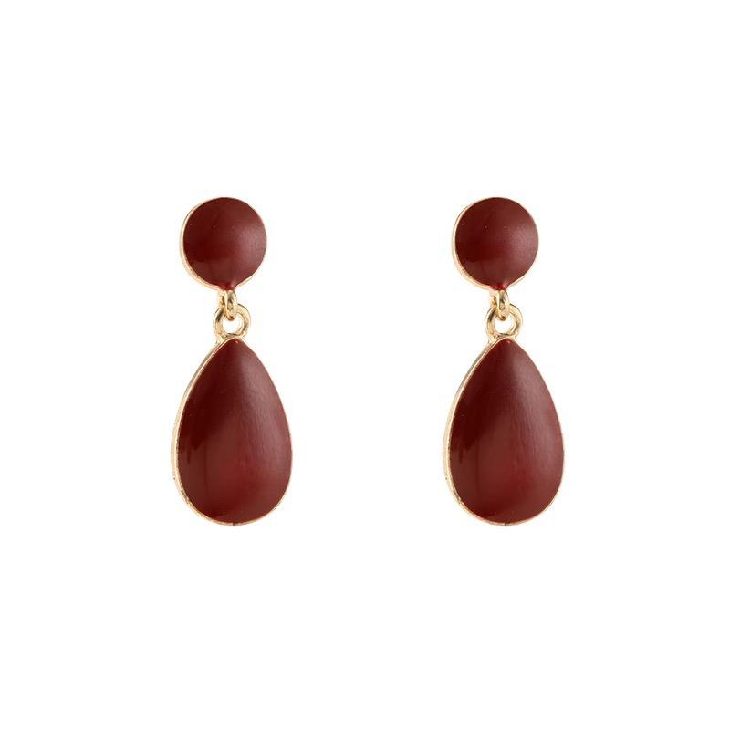 Red Beautiful Hanging Earrings