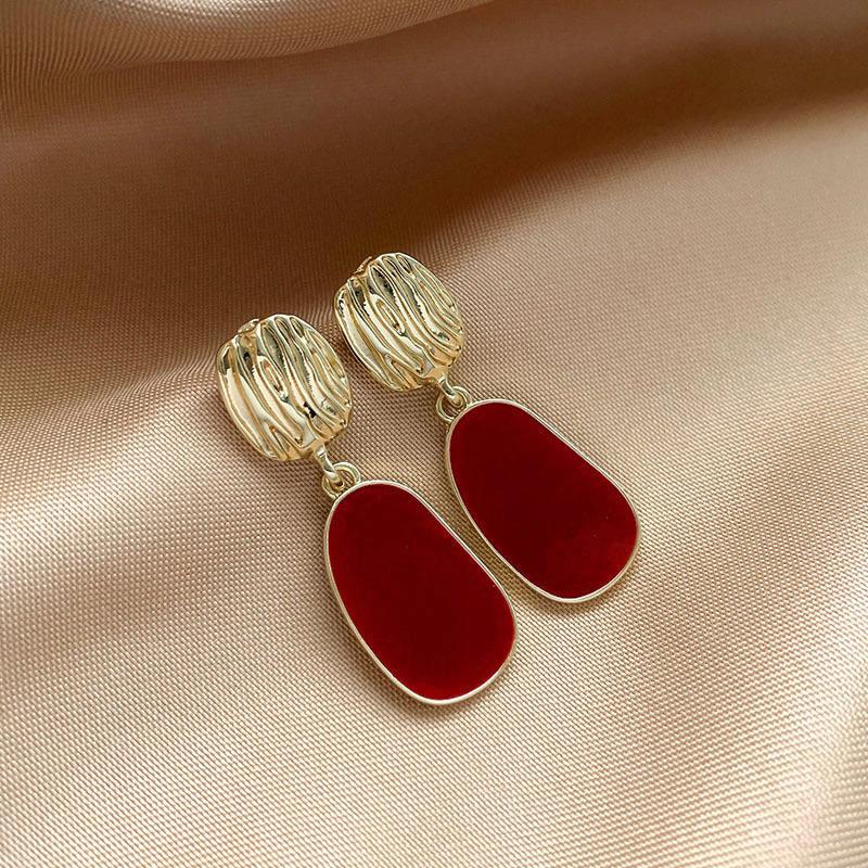 Red Pin Earrings – Bold Fashion Jewelry.