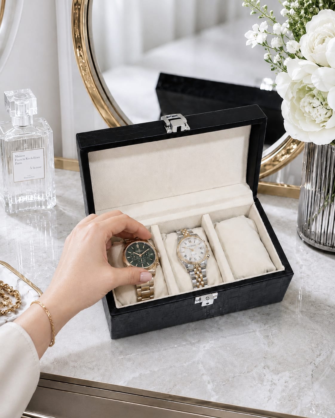 3 Slot Watch Box Organizer