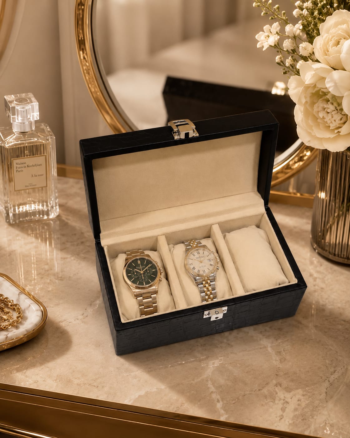 3 Slot Watch Box Organizer