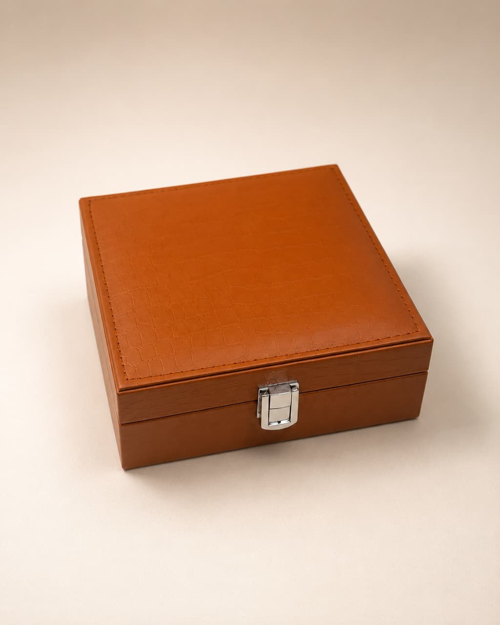 Brown Velvet Jewellery & Watch Organizer Box