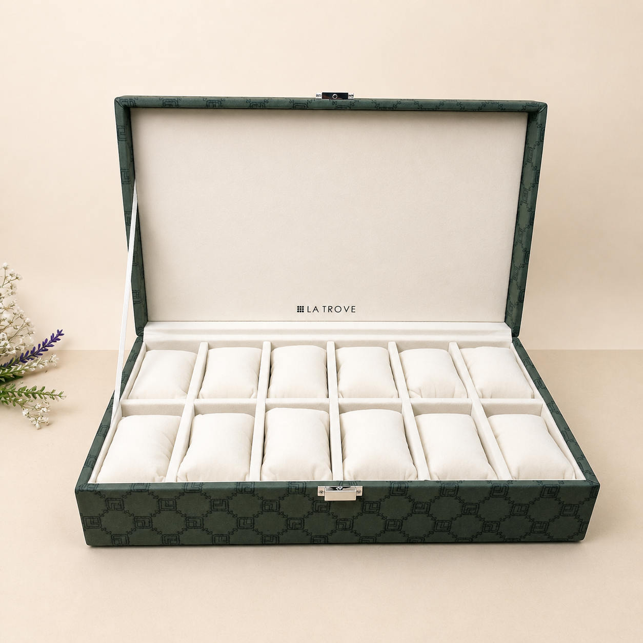 Designer 12-Slot Watch Box