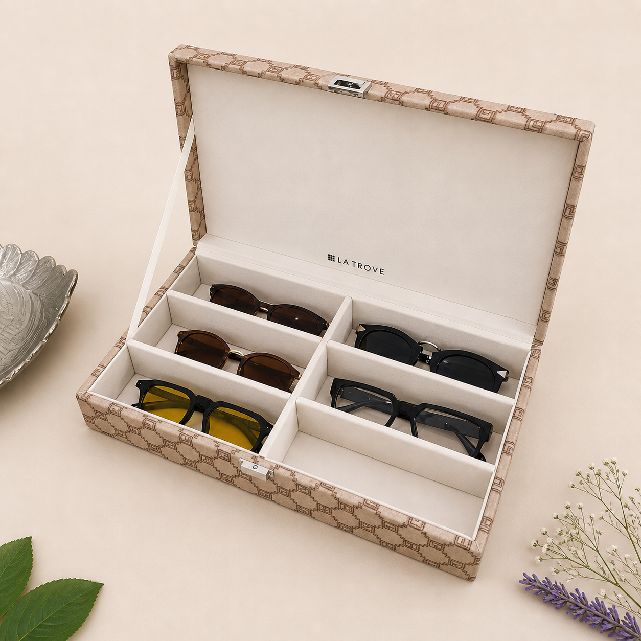 Designer 6 Slot Sunglass Box