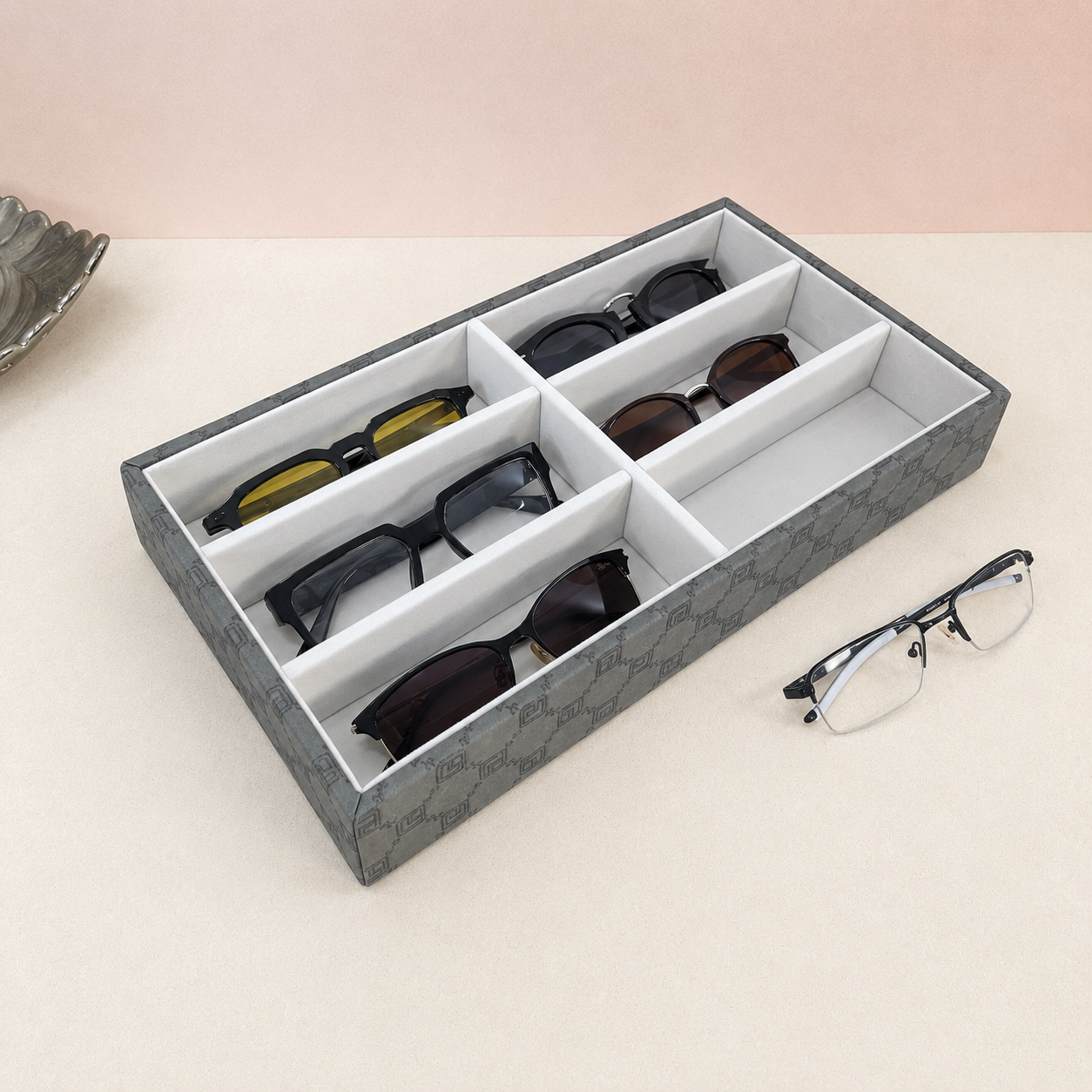 Designer 6 Slot Sunglass Organiser Tray