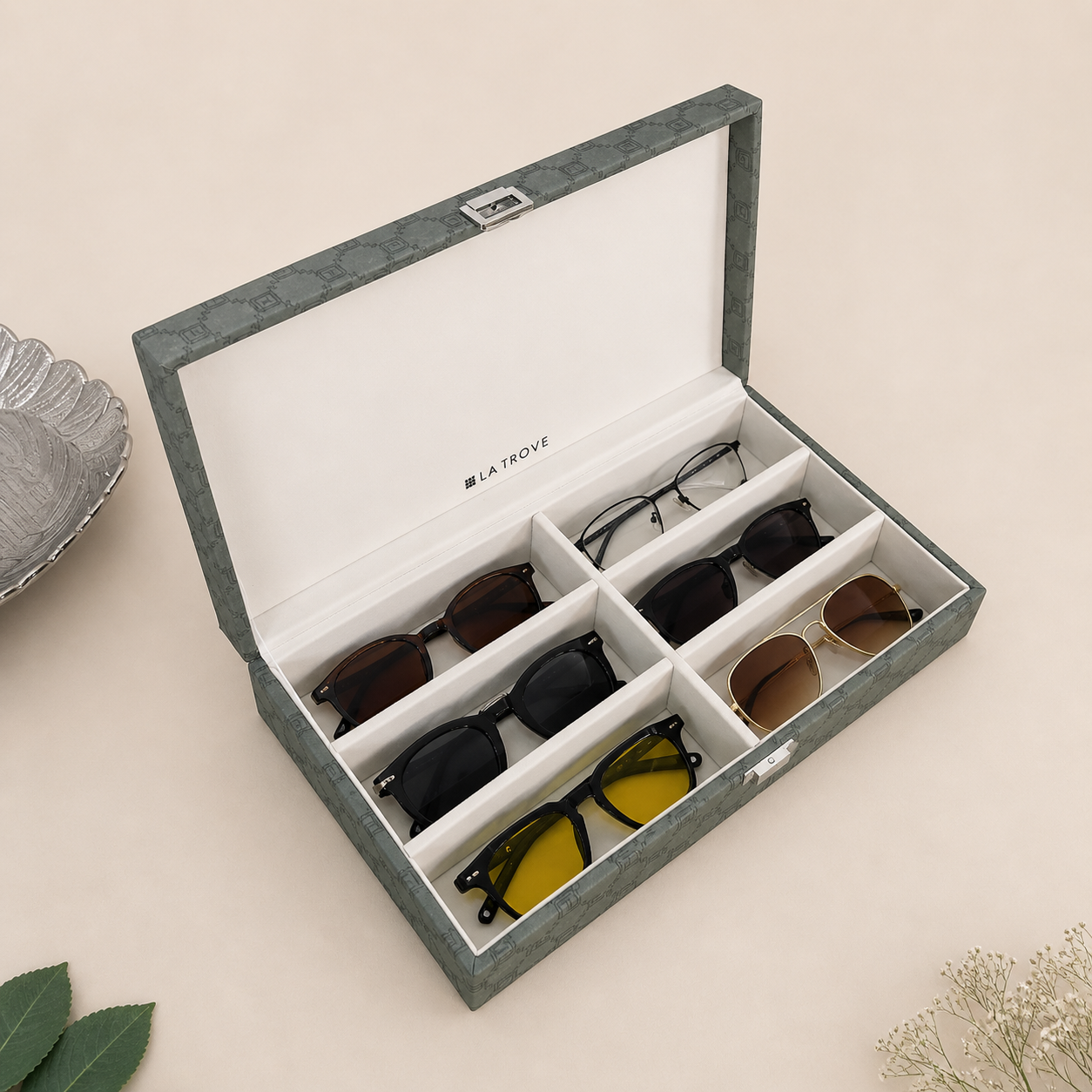 Designer 6 Slot Sunglass Box