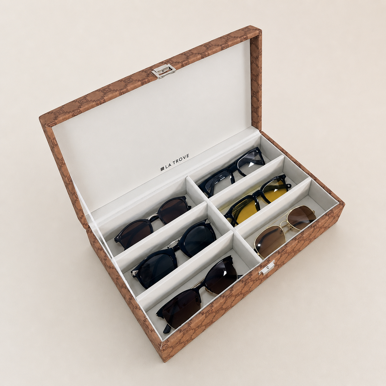 Designer 6 Slot Sunglass Box