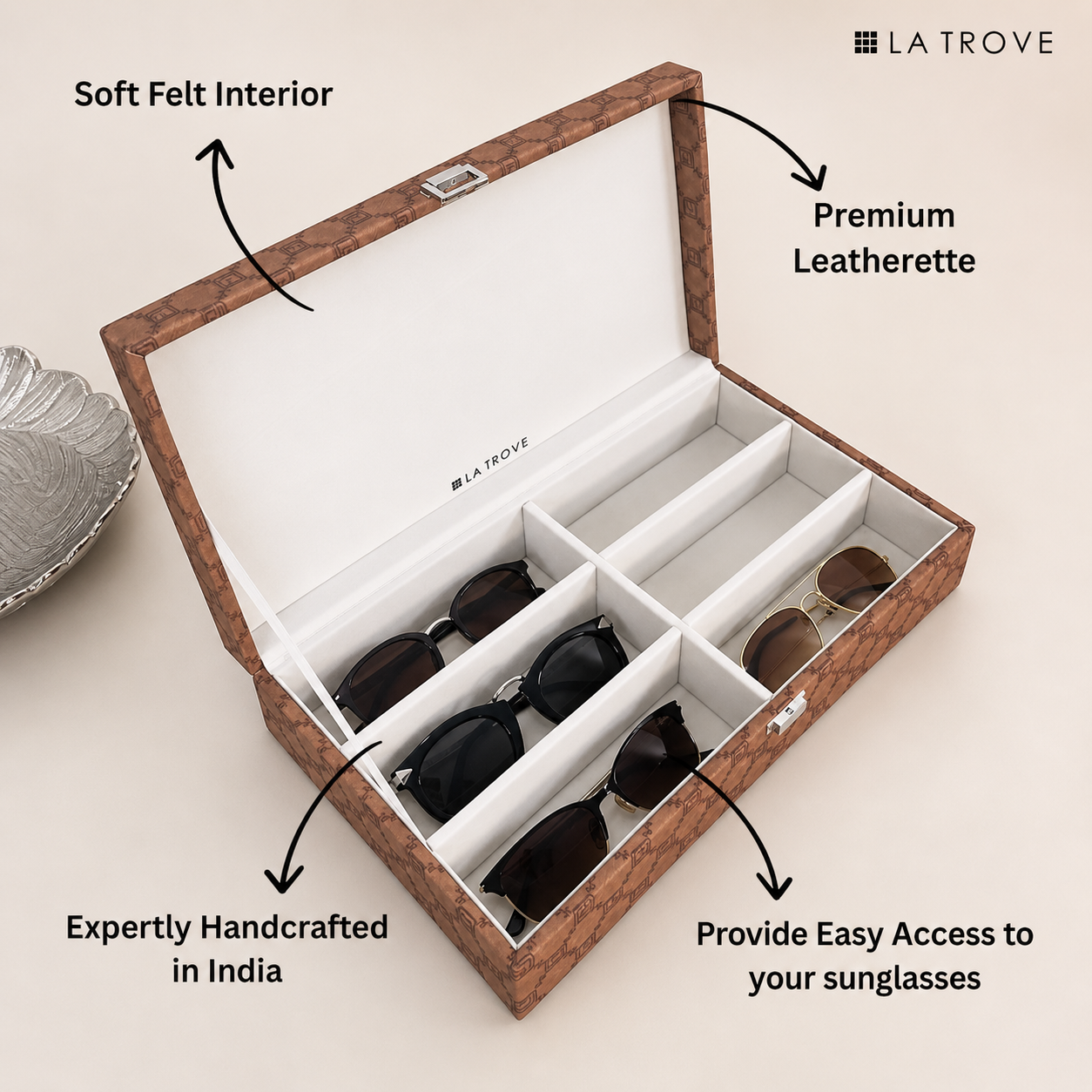 Designer 6 Slot Sunglass Box