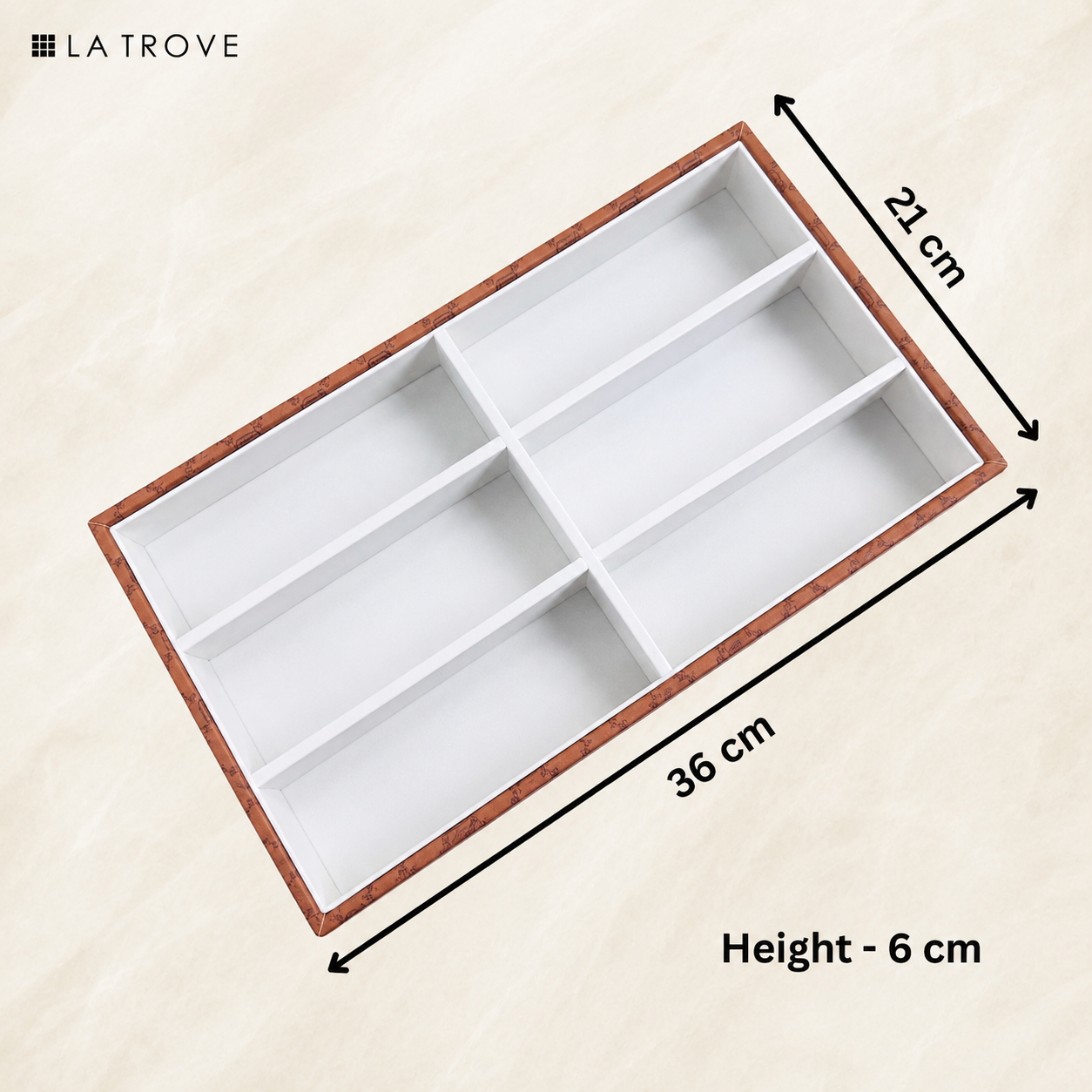 Designer 6 Slot Sunglass Organiser Tray