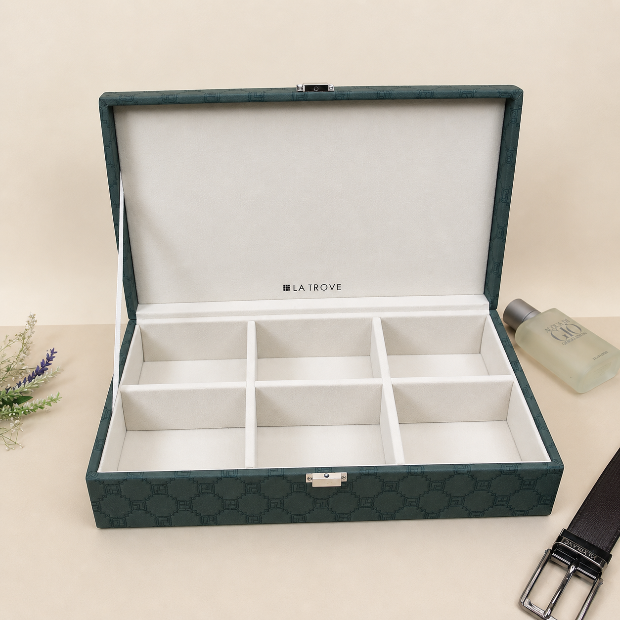 Designer 6 Slot Belt Box