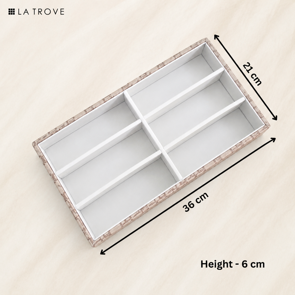 Designer 6 Slot Sunglass Organiser Tray