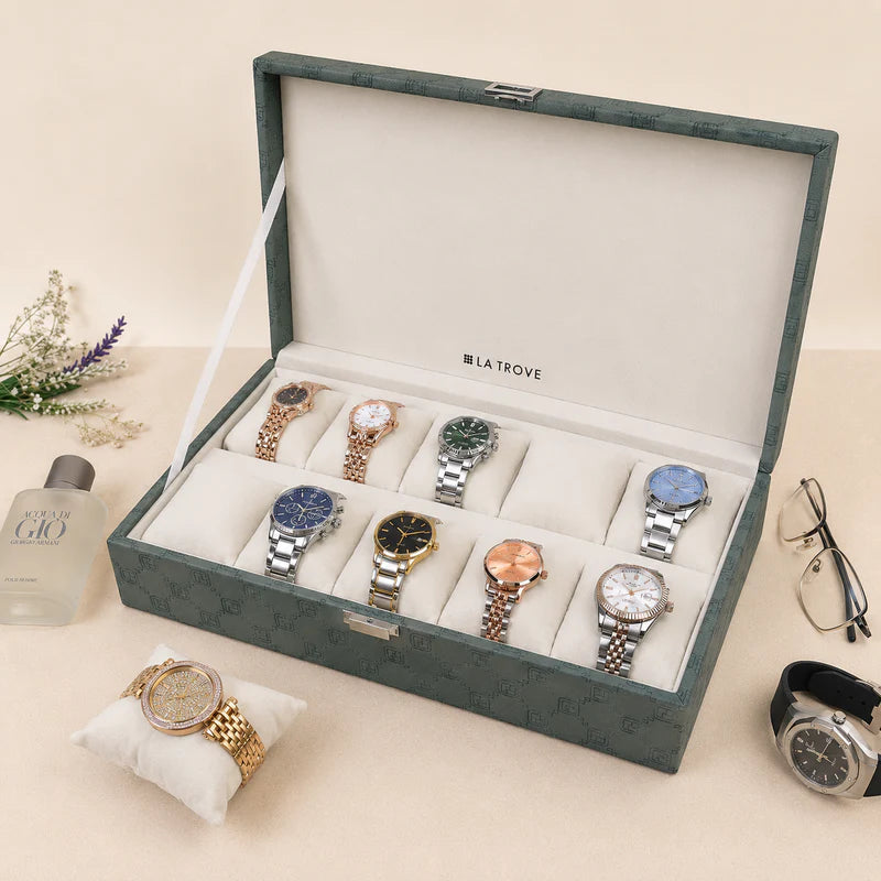 Designer 10 Slot Watch Box