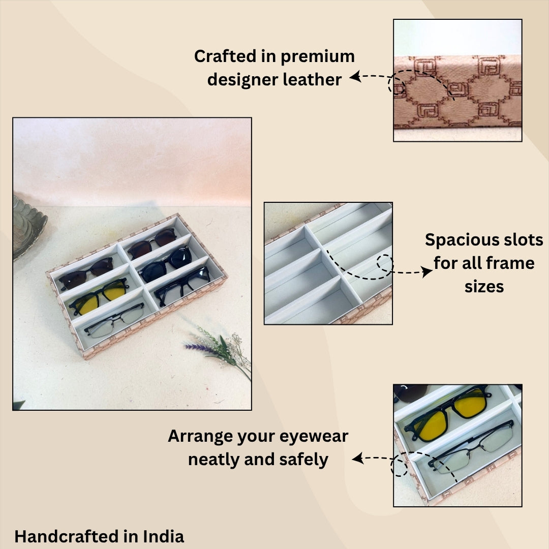 Designer 6 Slot Sunglass Organiser Tray
